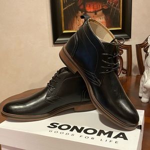 Mens black ankle boots size 8.5